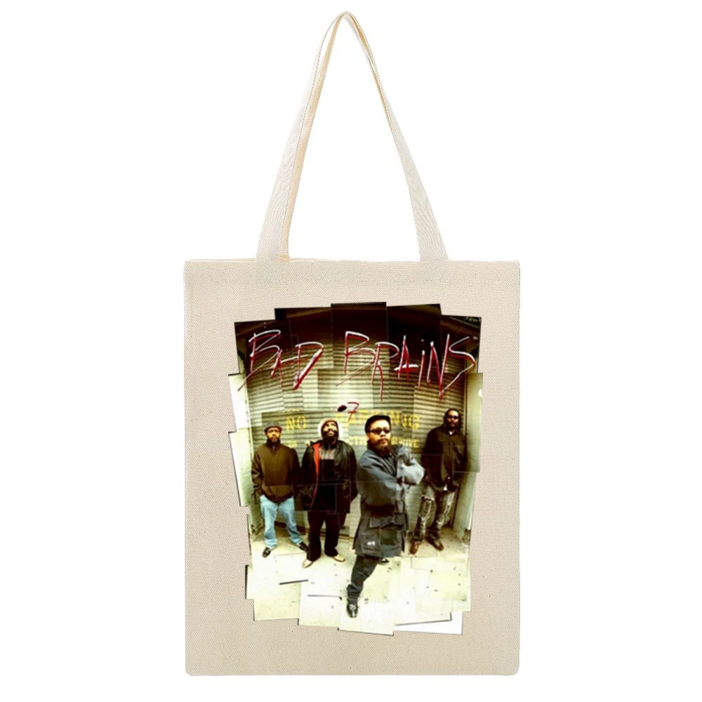 Bad Brains rock band members Beige Canvas Tote Shopping Bag