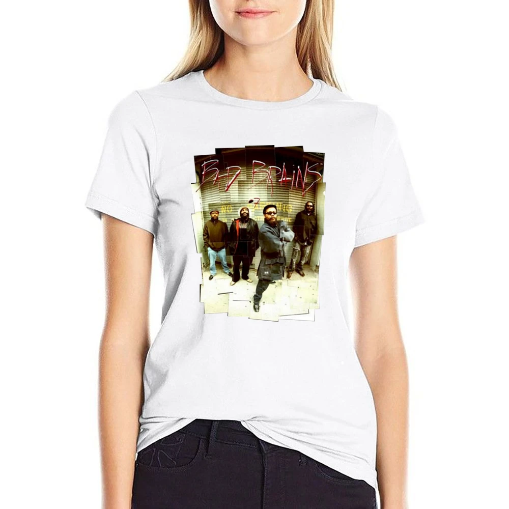 Bad Brains rock band members US Size Women Ladies T-shirt