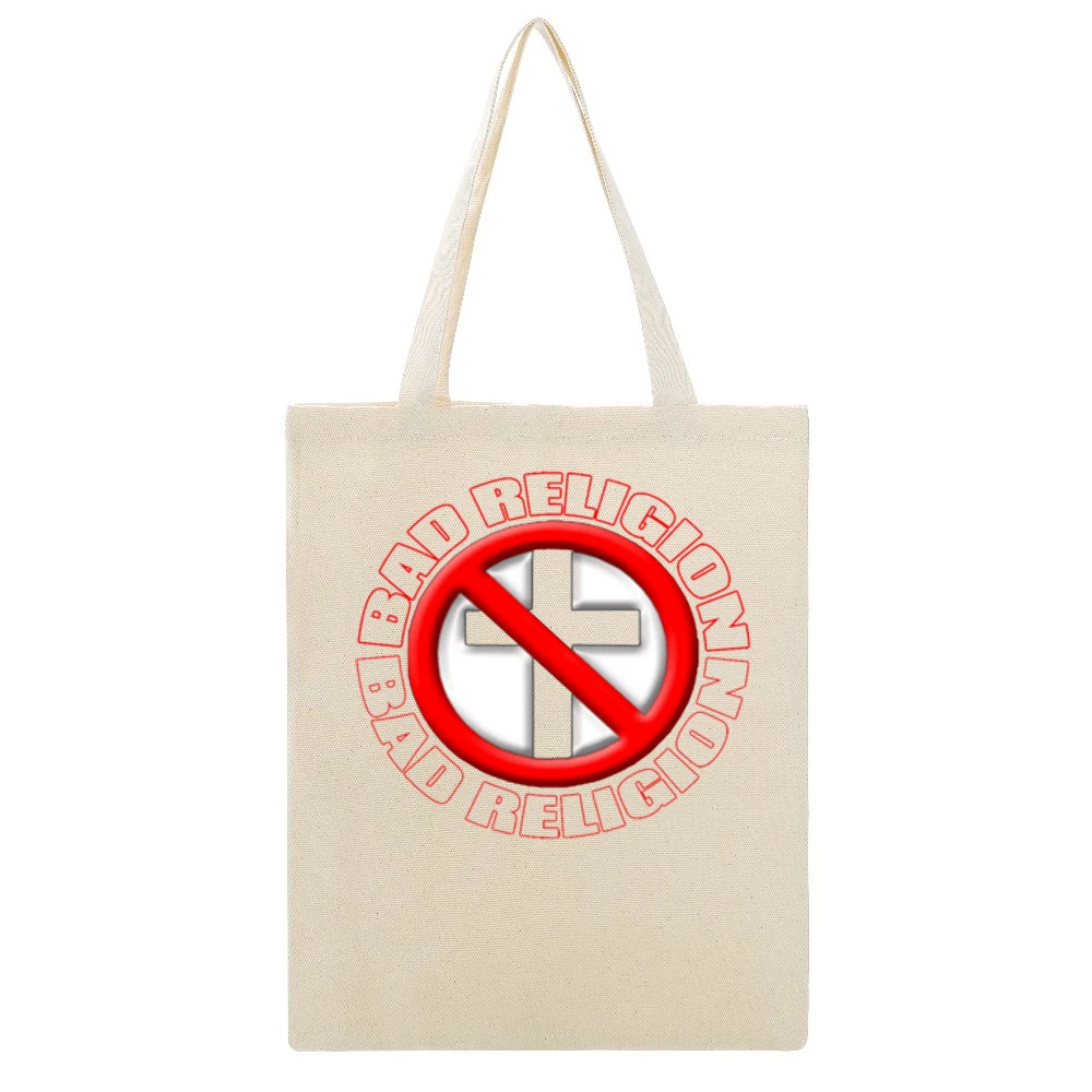 Bad Religion rock Band Beige Canvas Tote Shopping Bag