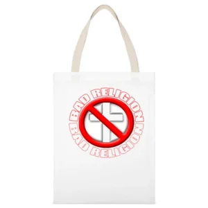 Bad Religion rock Band White Canvas Tote Shopping Bag