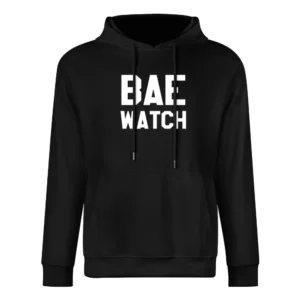 Bae Watch Funny Bay Watch Parody Graphic Tee Shirt European Size Men Hoodie