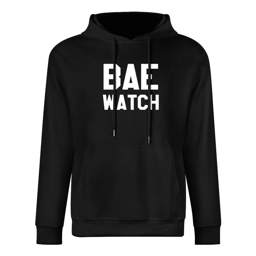 Bae Watch Funny Bay Watch Parody Graphic Tee Shirt European Size Men Hoodie