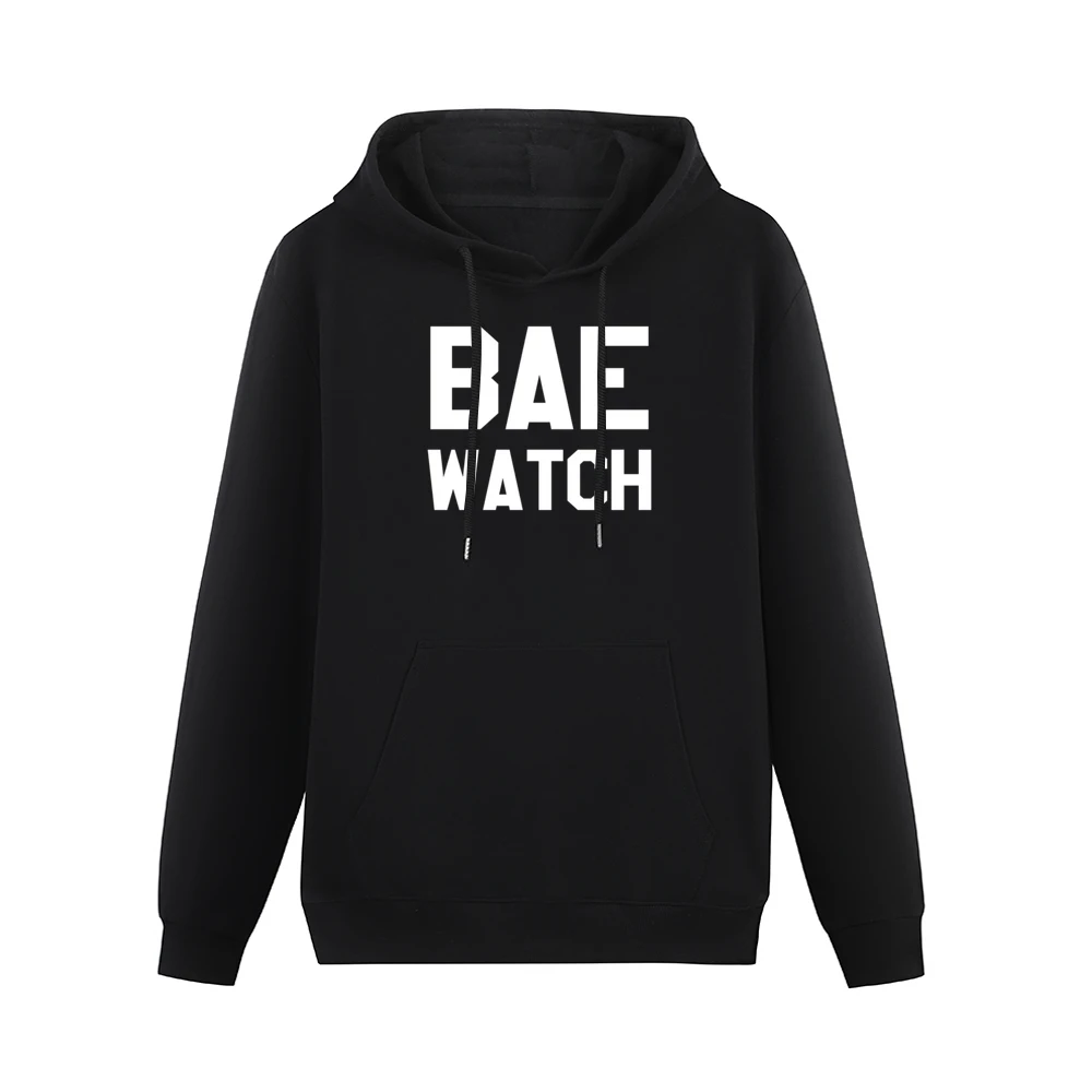 Bae Watch Funny Bay Watch Parody Graphic Tee Shirt Men Hoodie With Pocket