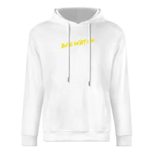 Bae Watch Funny Baywatch Parody Popular TV Show European Size Men Hoodie