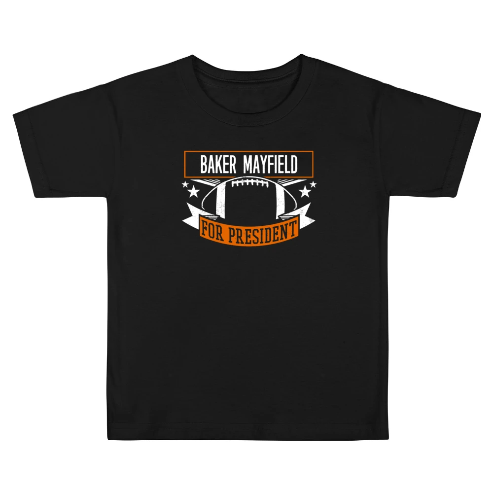 Baker Mayfield For President Cleveland Football Fan Funny Kids Boys Girls T-Shirt