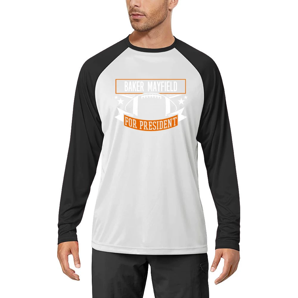 Baker Mayfield For President Cleveland Football Fan Funny Men Long Sleeve T-Shirt