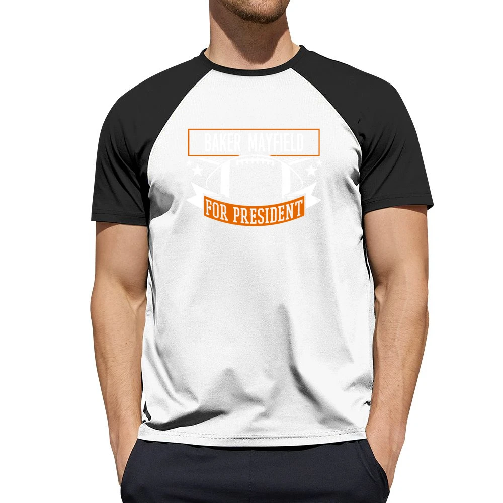 Baker Mayfield For President Cleveland Football Fan Funny Men Short Sleeve T-Shirt