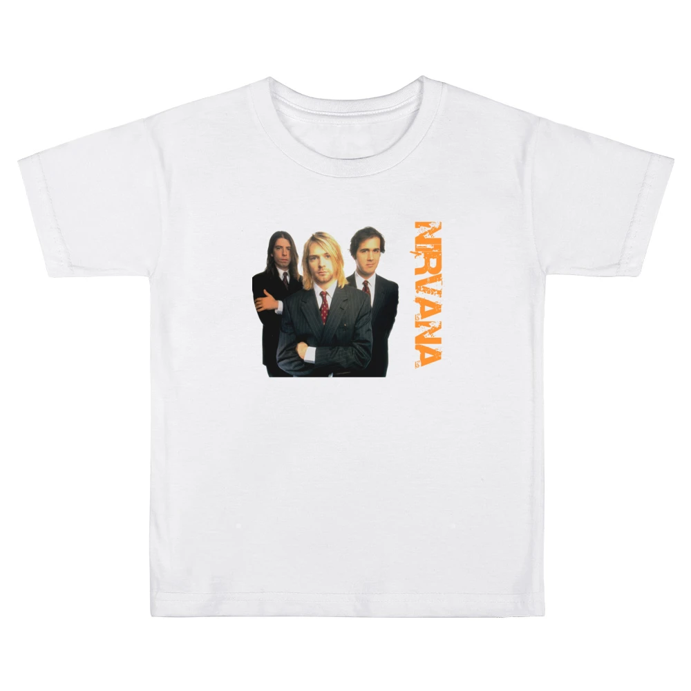 Band nirvana kurt cobain krist novoselic dave grohl Kids Boys Girls T-Shirt