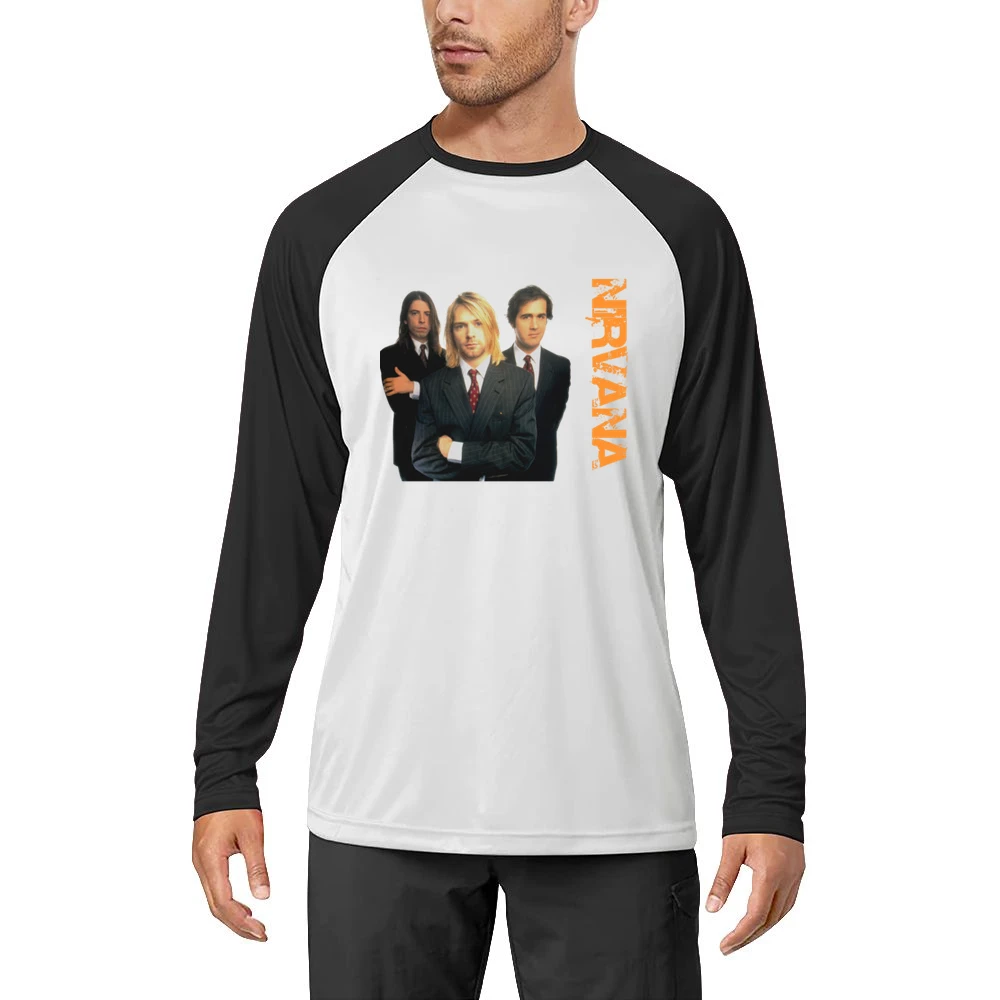 Band nirvana kurt cobain krist novoselic dave grohl Men Long Sleeve T-Shirt