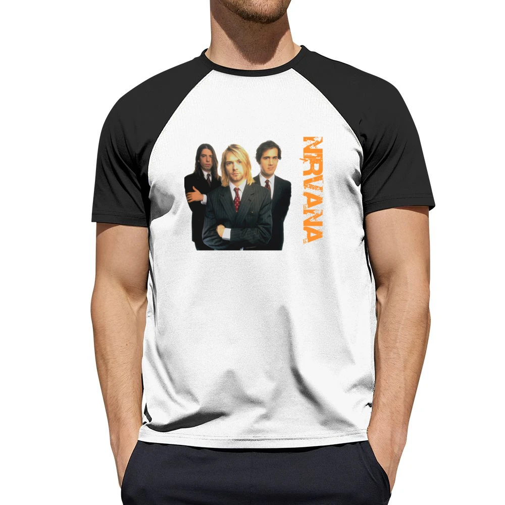 Band nirvana kurt cobain krist novoselic dave grohl Men Short Sleeve T-Shirt