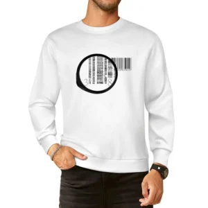 Barcode Zoom In Political European Size Pullover Sweater