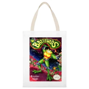Battletoads Nes Nintendo Old School Retro Video Game Fan Distressed T White Canvas Tote Shopping Bag