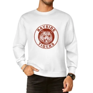 Bayside Tigers Saved By The Bell Fun Cool Kelly Kapowski Graphic Tv Sh European Size Pullover Sweater