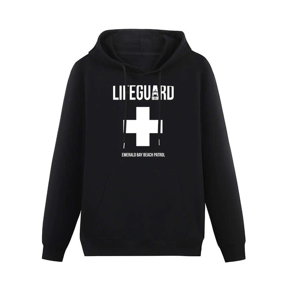 Baywatch Lifeguard Emerald Bay Beach Patrol 2017 New Movie Dwayne John Men Hoodie With Pocket