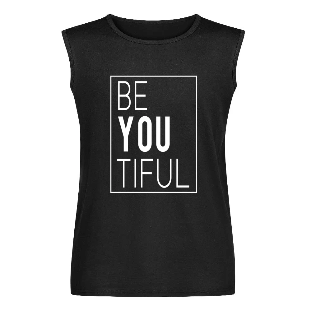 Be You Tiful Beautiful Fun Popular Graphic Men Sleeveless T-Shirt