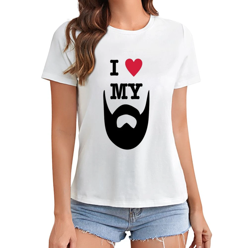 Beard Love Tshirt Asian Size Women Ladies T-shirt