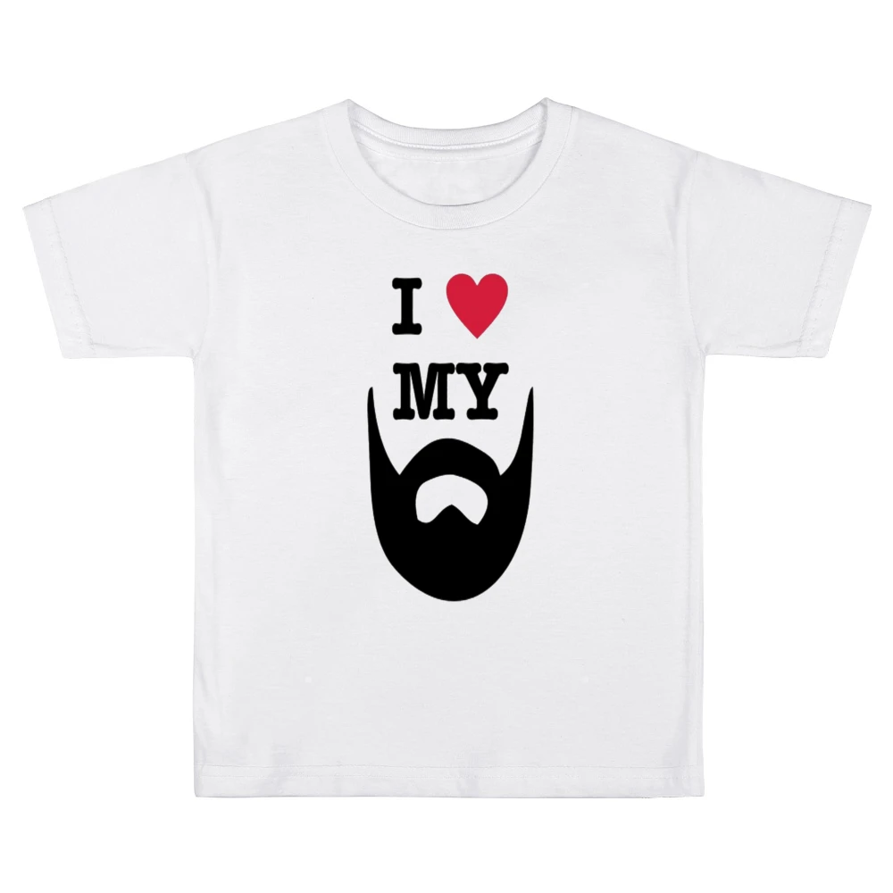 Beard Love Tshirt Kids Boys Girls T-Shirt