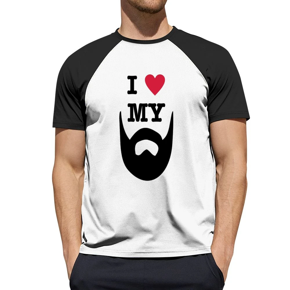 Beard Love Tshirt Men Short Sleeve T-Shirt