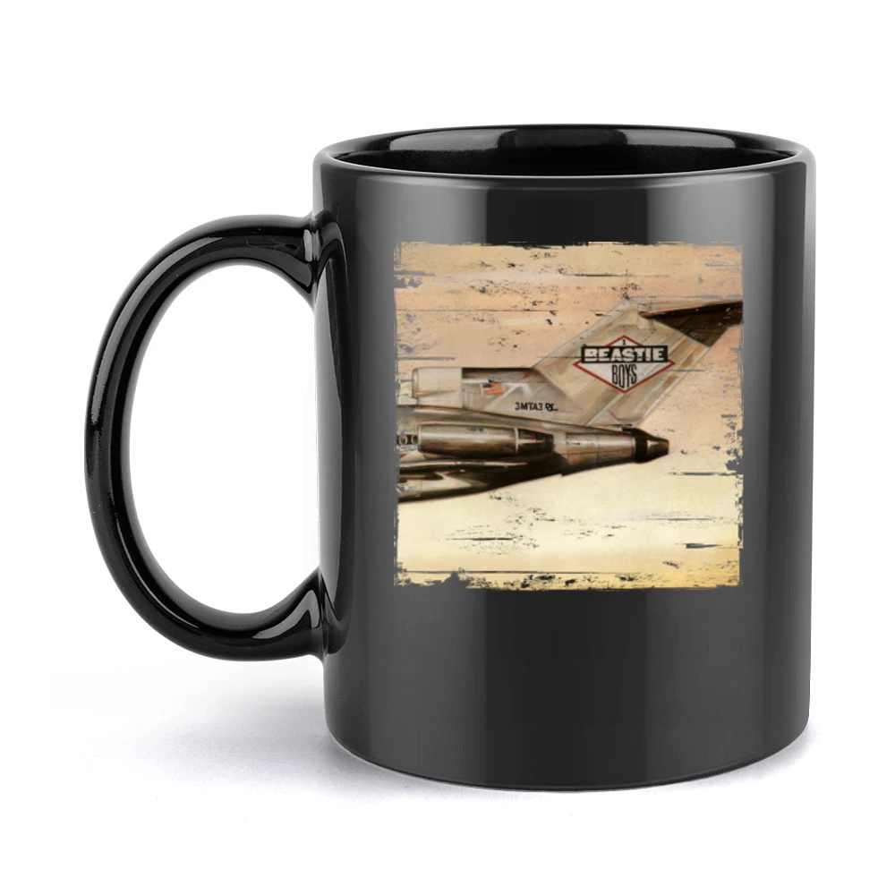 Beastie Boys Licensed To Ill Album Cover Distressed Image Black Mug