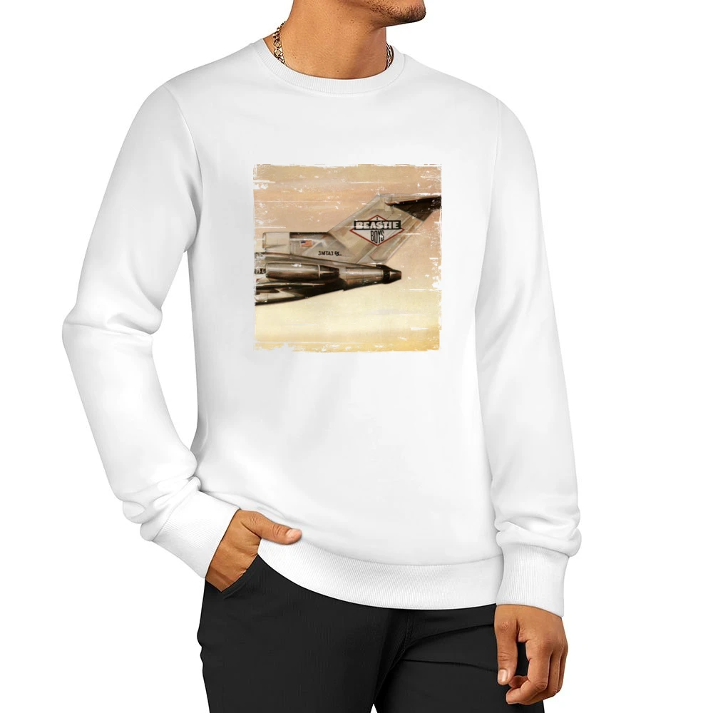 Beastie Boys Licensed To Ill Album Cover Distressed Image Men Pullover Sweatshirt