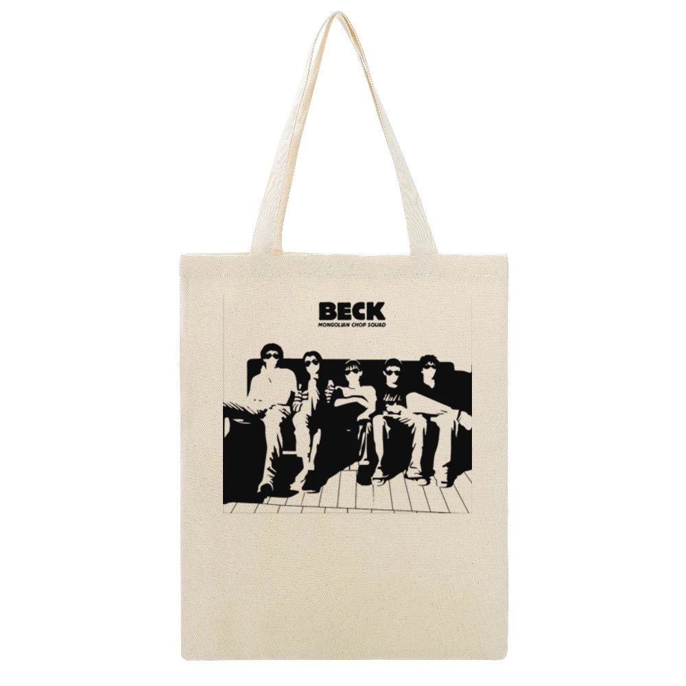 Beck member mongolian chop squad Koyuki Ray Chiba Taira Saku manga Lig Beige Canvas Tote Shopping Bag