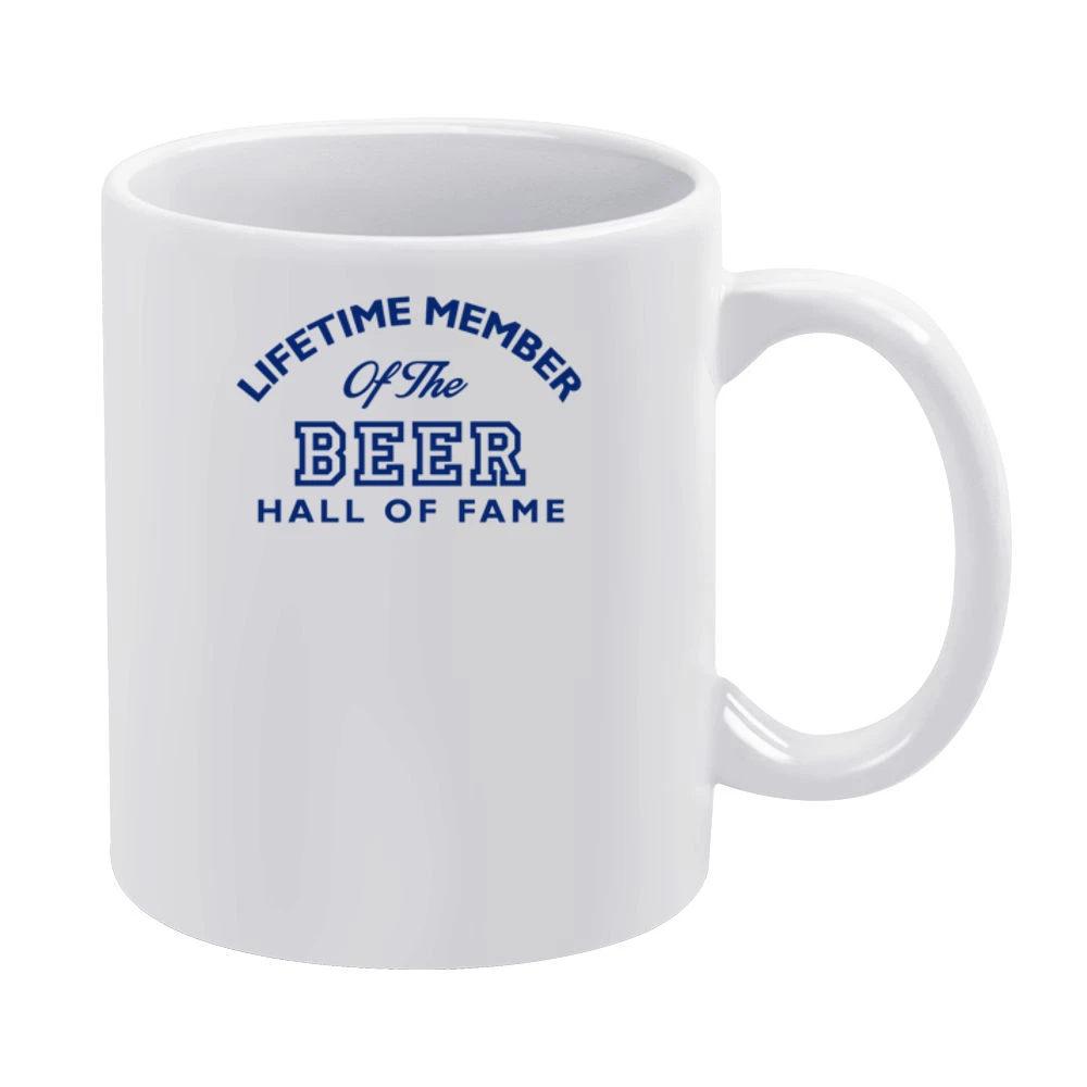 Beer Hall Of Fame Tshirt (all Styles And Colors Available) White Mug