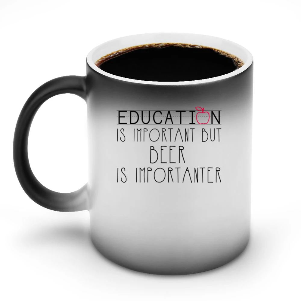 Beer Is Importanter Tshirt (all Styles And Colors Available) Discoloration Mug