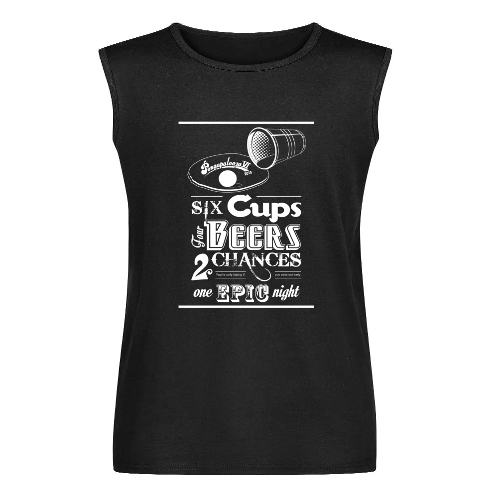 Beer Pong Tournament Fun Epic Alcohol Party Men Sleeveless T-Shirt
