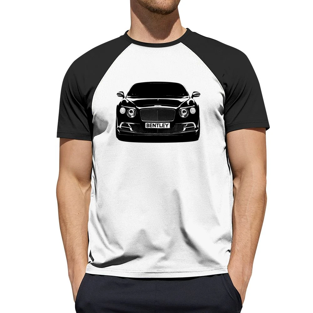 Bentley Continental GT Front Grill View Graphic Car Enthusiast Men Short Sleeve T-Shirt