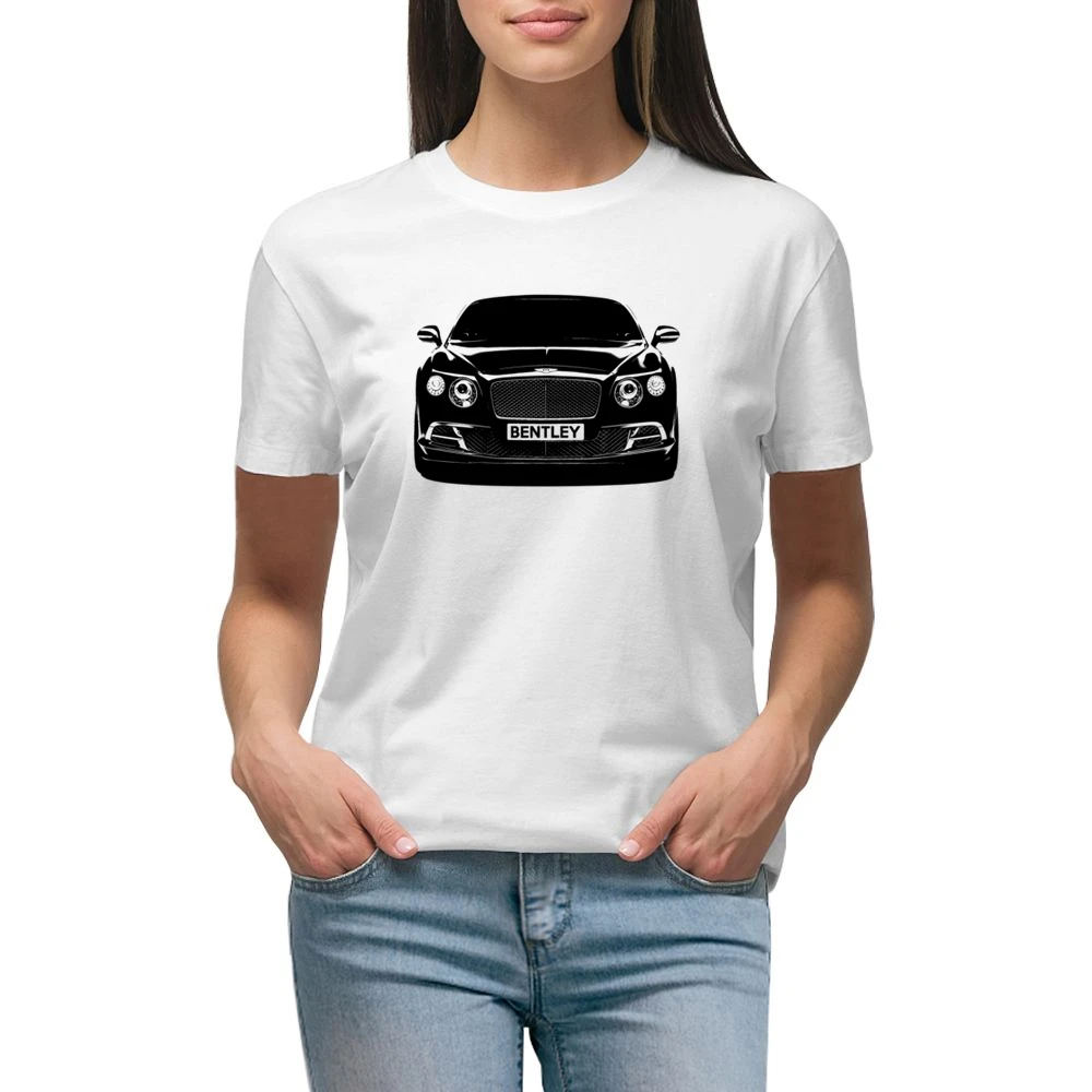 Bentley Continental GT Front Grill View Graphic Car Enthusiast Premium Women Ladies T-shirt