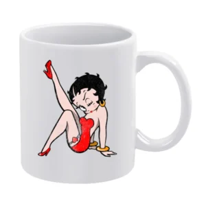 Betty Boop Fun Cool Vintage Style Distressed Graphic Retro Tv Show T S White Mug