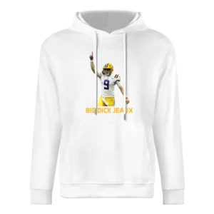 Big Dick Jeaux Joe Burrow Lsu Louisiana Football Sports Fan European Size Men Hoodie