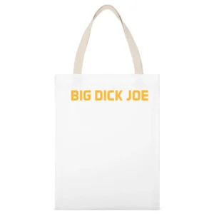 Big Dick Joe Burrow Louisiana Football Lsu Sports Fan White Canvas Tote Shopping Bag