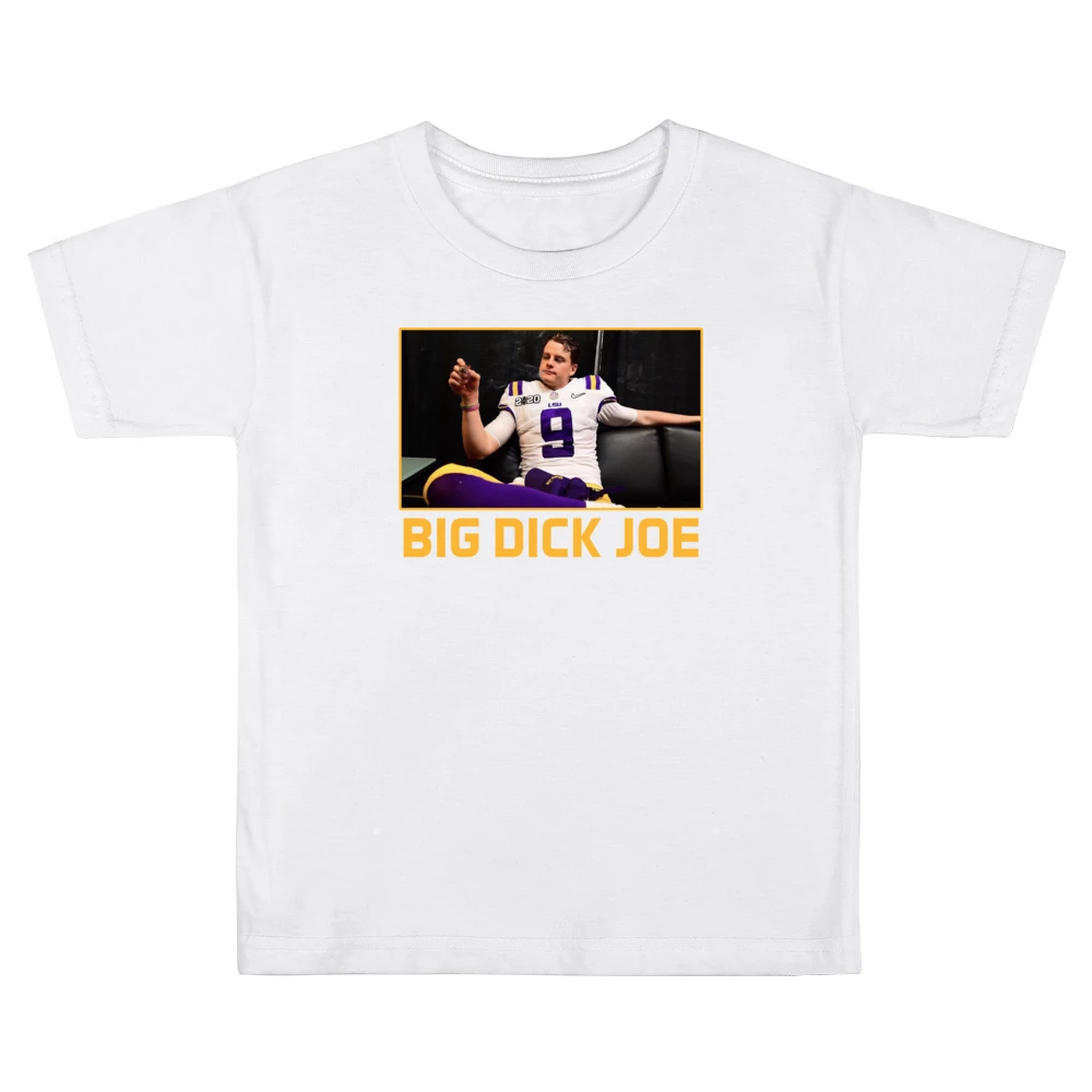 Big Dick Joe Burrow Lsu Champions Louisiana Football Sports Fan T Shir Kids Boys Girls T-Shirt