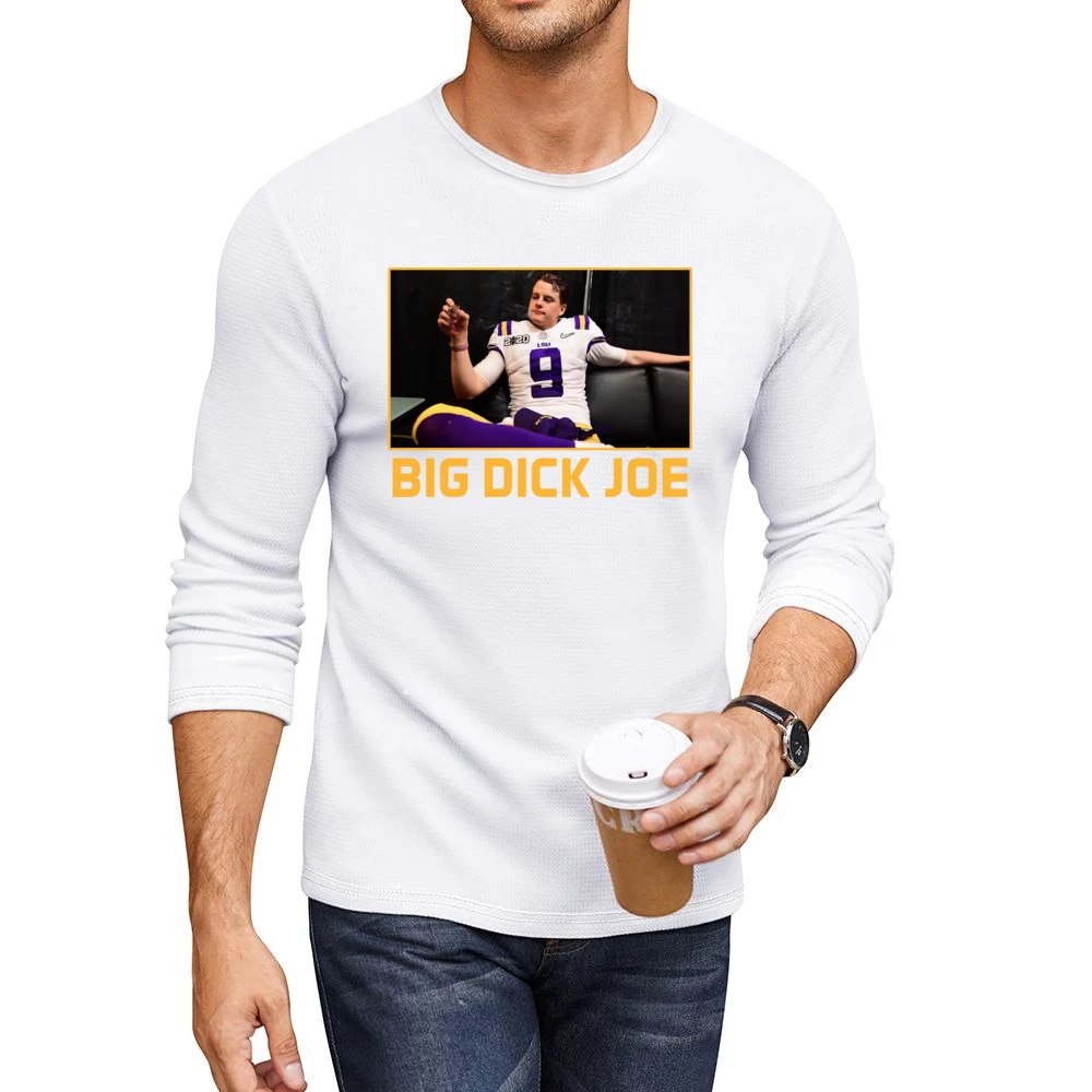 Big Dick Joe Burrow Lsu Champions Louisiana Football Sports Fan T Shir Men CrewNeck Long Sleeve T-Shirt