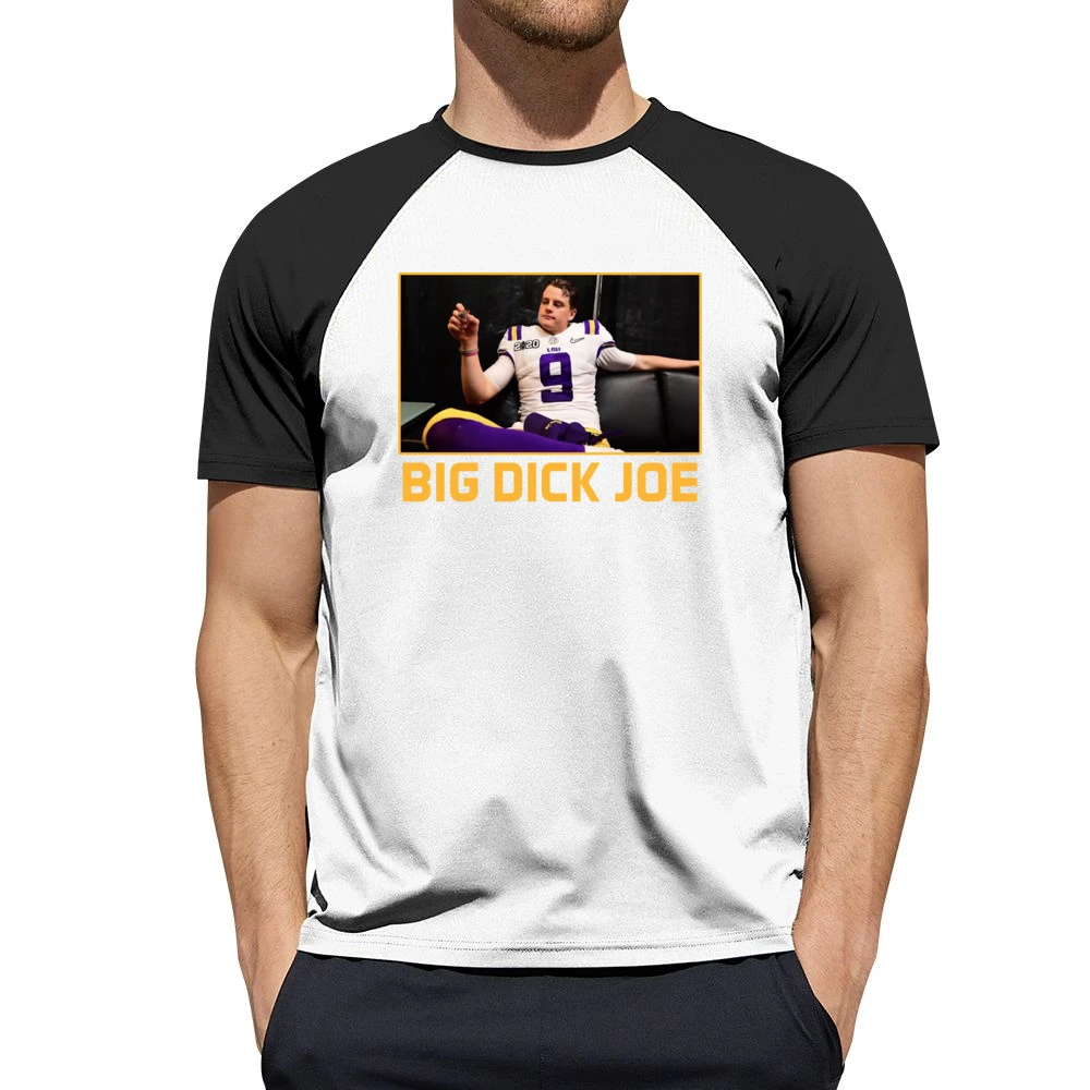Big Dick Joe Burrow Lsu Champions Louisiana Football Sports Fan T Shir Men Short Sleeve T-Shirt