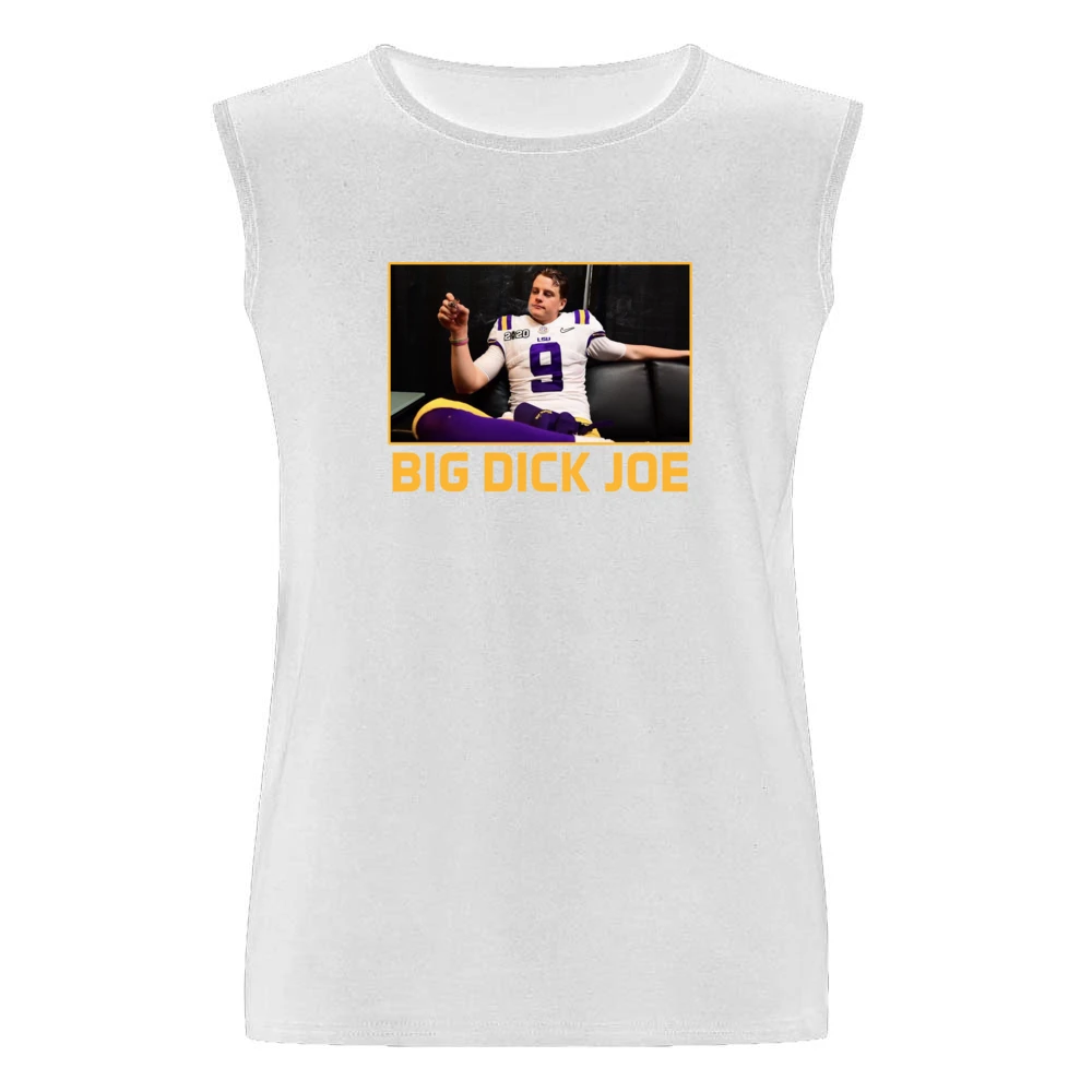 Big Dick Joe Burrow Lsu Champions Louisiana Football Sports Fan T Shir Men Sleeveless T-Shirt
