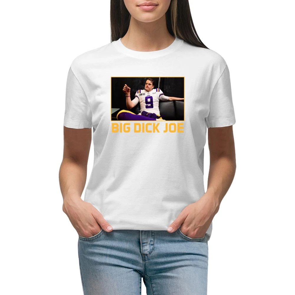 Big Dick Joe Burrow Lsu Champions Louisiana Football Sports Fan T Shir Premium Women Ladies T-shirt