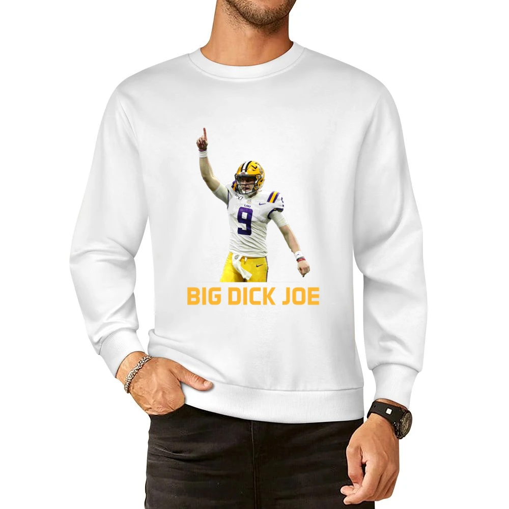Big Dick Joe Burrow Lsu Louisiana Football Sports Fan European Size Pullover Sweater