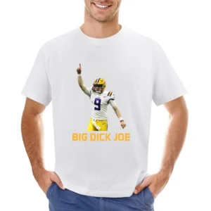 Big Dick Joe Burrow Lsu Louisiana Football Sports Fan Fixed Asian Size Men T-Shirt
