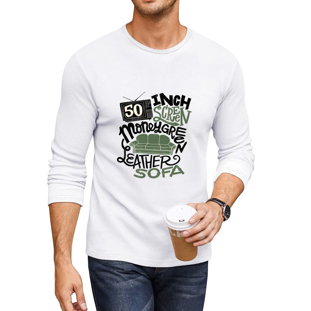 Bigge Rap Lyric Tshirt Men CrewNeck Long Sleeve T-Shirt