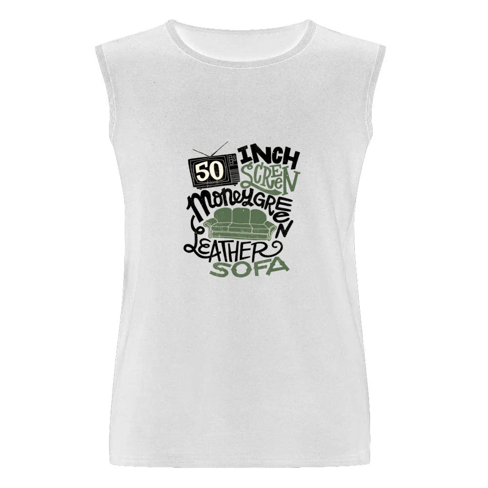 Bigge Rap Lyric Tshirt Men Sleeveless T-Shirt