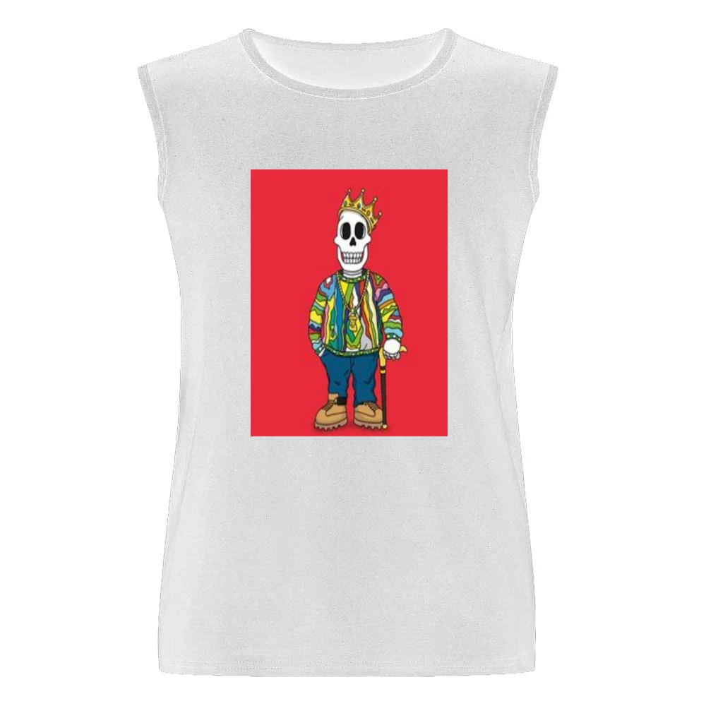 Biggie Juicy Skull Tshirt Men Sleeveless T-Shirt