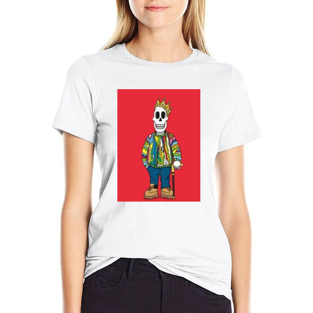 Biggie Juicy Skull Tshirt US Size Women Ladies T-shirt