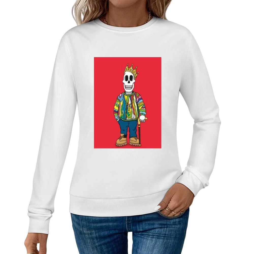 Biggie Juicy Skull Tshirt Women Pullover Sweatshirt