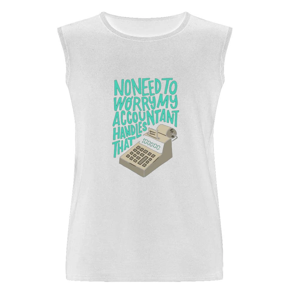 Biggie No Need To Worry Tshirt Men Sleeveless T-Shirt