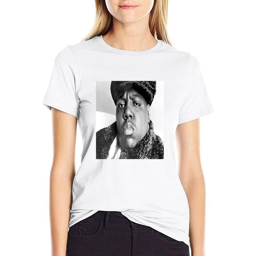 Biggie Portrait Tshirt US Size Women Ladies T-shirt