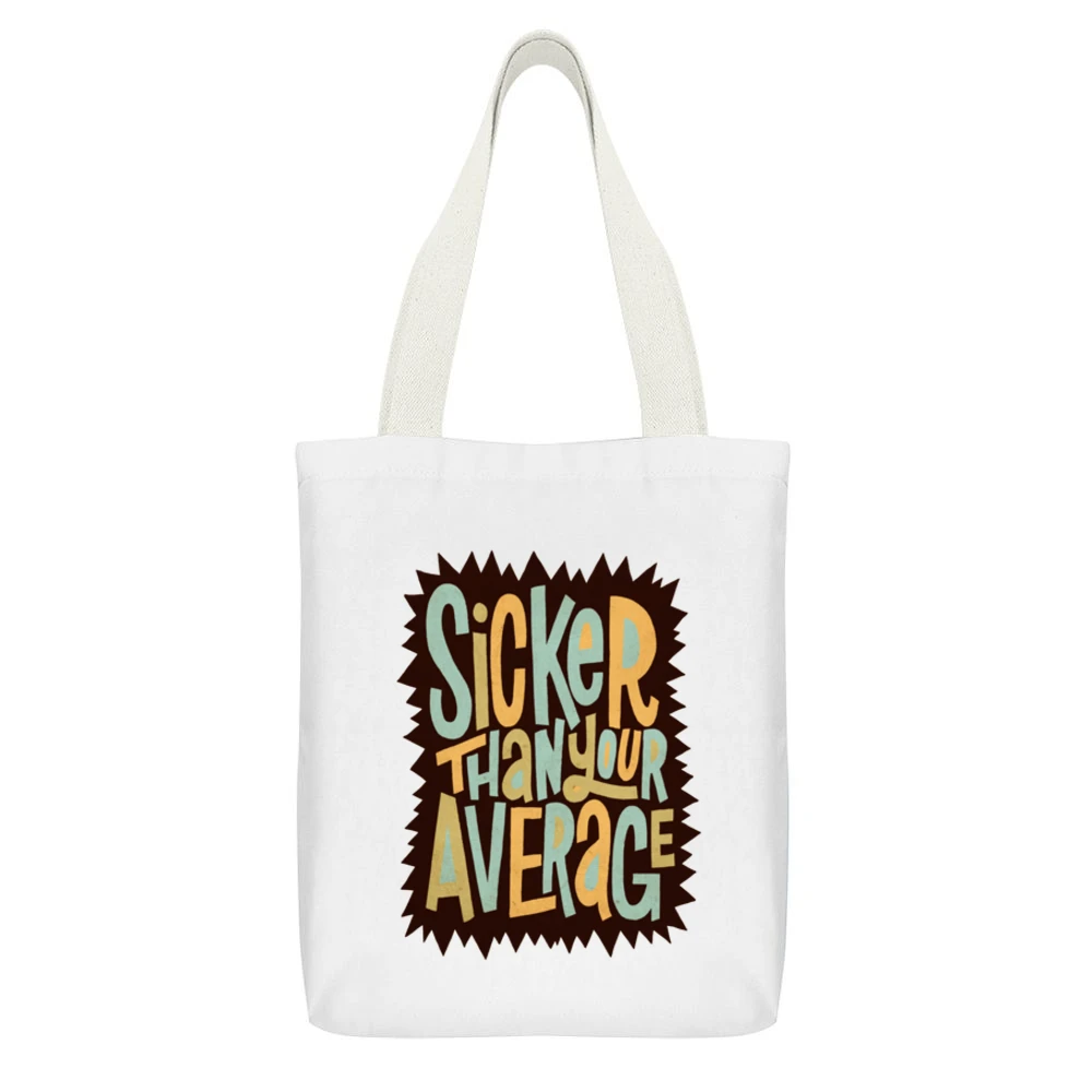 Biggie Smalls Peace To Ron G Lovebug Starski White Canvas Tote Shopping Bag With Interior Pocket