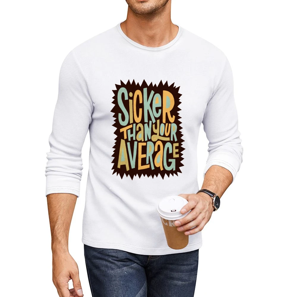 Biggie Smalls Sicker Than Your Average Men CrewNeck Long Sleeve T-Shirt
