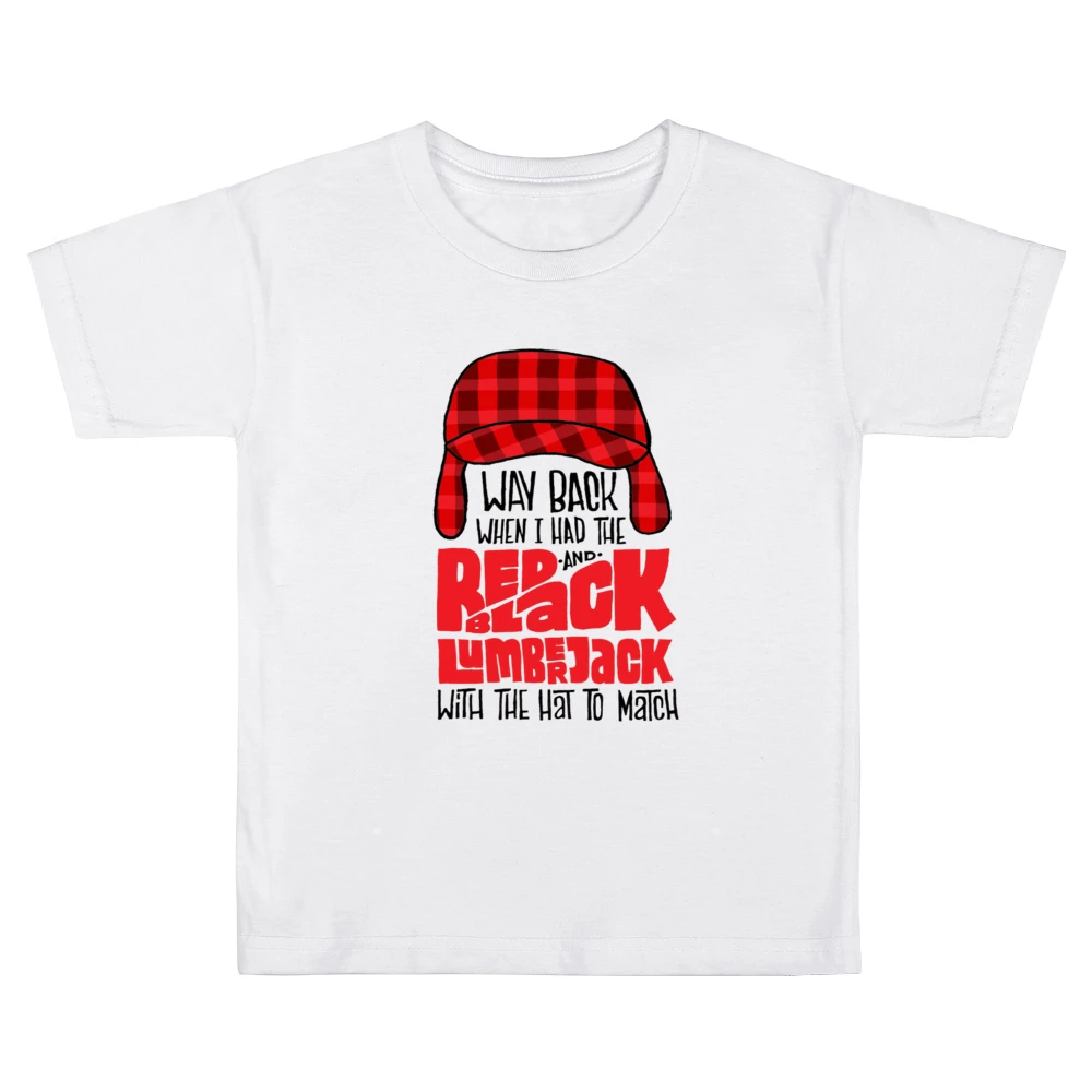 Biggie Smalls Way Back When I Had The Red And Black Lumberjack With Th Kids Boys Girls T-Shirt